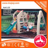 Wholesale Cheap Plastic House with Swing Set From Guangzhou Manufacturer