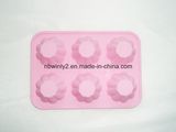 6 Holes with Flower Cake Mold (WLS023)