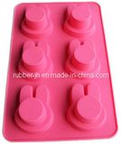 6 Cup Rabit Shape Silicone Bakeware / Cookware / Cake Pan (JH-KI017)