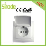 Weatherproof German Schuko Socket Outlet with Kid Protection