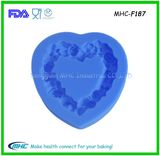 Flower Heart Shape Silicone Mold for Sweet