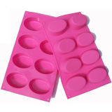 Oval Shaped Silicone Mold for Soap, Cake and Ice Cube., etc (mic-039)