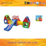 Indoor Kids' Body Exercising Blocks Plastic Toys with Slide (PT-012)