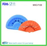 Lastest Design Hand Fan Shape Silicone Fondant Mould for Cake Decoration