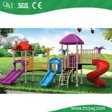 Simple Garden Children Slide Round Roof Playground